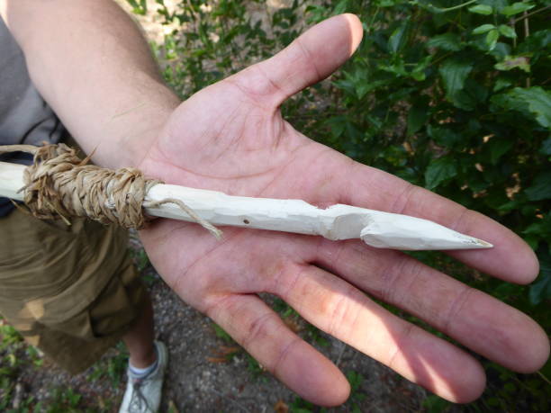 Wooden harpoon spear