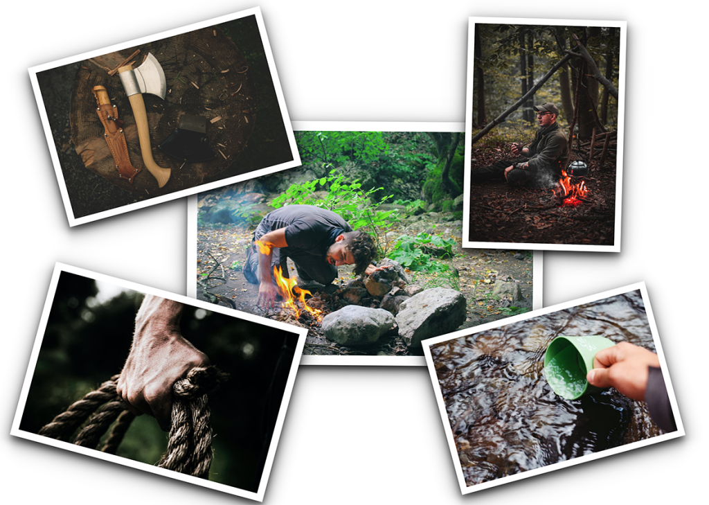 COLLAGE TEAM BUILDING BUSHCRAFT 2